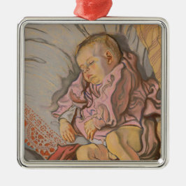 Ornamento De Metal Garoto Adormecido