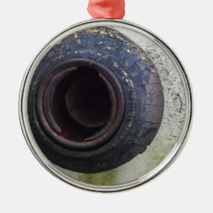 Ornamento De Metal gás de caminhão verde e branco