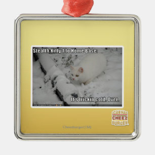 Ornamento De Metal Gatinho 1 do discrição