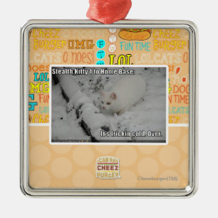 Ornamento De Metal Gatinho 1 do discrição