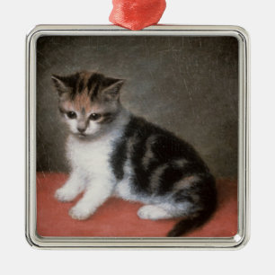 Ornamento De Metal Gatinho de George Stubbs da senhorita Ann