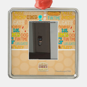 Ornamento De Metal Gatinho do laser