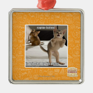 Ornamento De Metal Gatinho do raptor