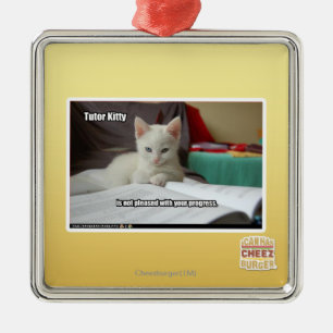 Ornamento De Metal Gatinho do tutor