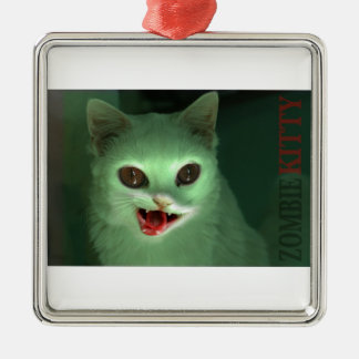 Ornamento De Metal Gatinho do zombi