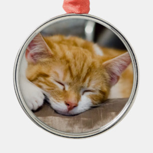 Ornamento De Metal Gatinho Gato