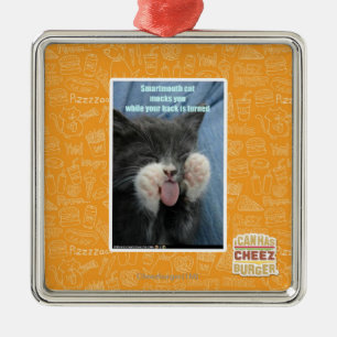 Ornamento De Metal Gato de Smartmouth