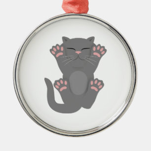 Ornamento De Metal gato dormindo