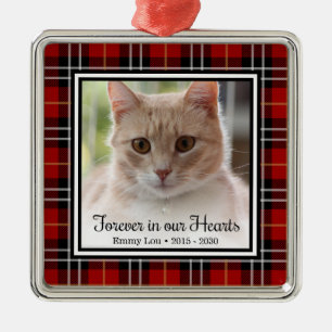Ornamento De Metal Gato Para Sempre em Nossos Corações
