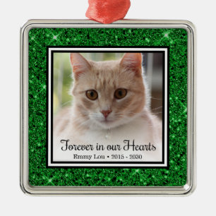 Ornamento De Metal Gato Para Sempre em Nossos Corações