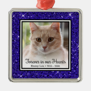 Ornamento De Metal Gato Para Sempre em Nossos Corações