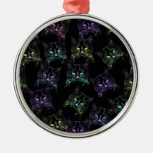 Gatos legal em Preto! Gatos multicoloridos