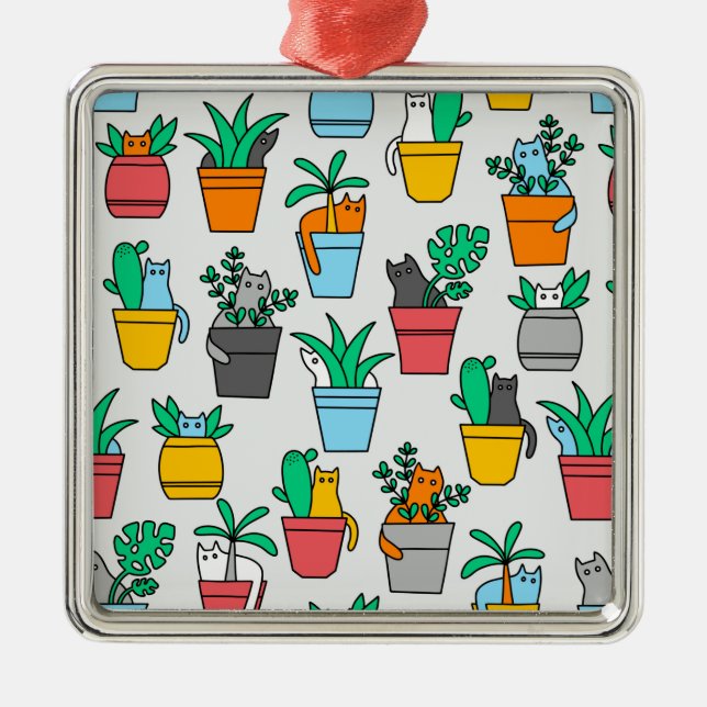 Ornamento De Metal Gatos nos pântanos (Frente)