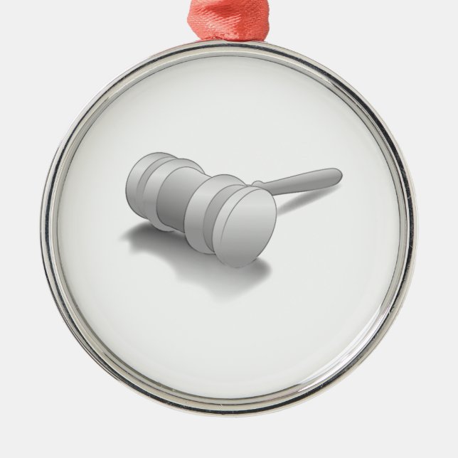 Ornamento De Metal Gavel do juiz (Frente)
