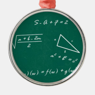 Ornamento De Metal geek de álgebra professor de matemática