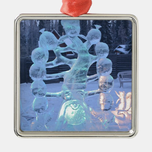 Ornamento De Metal Gelo (Frente)