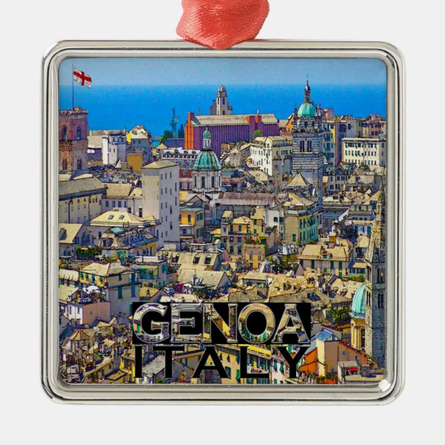 Ornamento De Metal Génova (Frente)