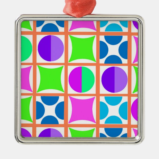 Ornamento De Metal Geo (Frente)