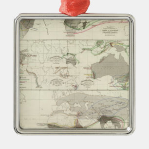 Ornamento De Metal Geografia zoológico