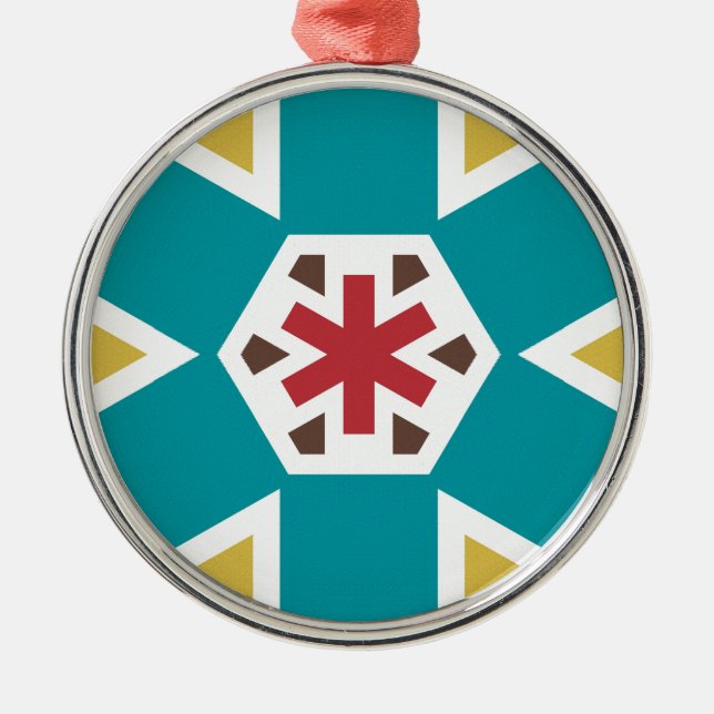 Ornamento De Metal Geométrico 230614 (01) (Frente)