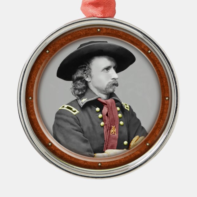 Ornamento De Metal George Armstrong Custer (Frente)