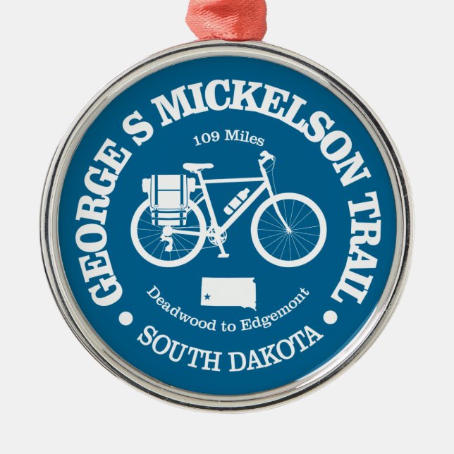 Ornamento De Metal George S Mickelson Trail (ciclismo) (Frente)
