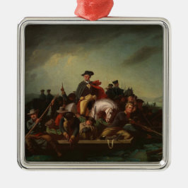 Ornamento De Metal George Washington Cruzando o Rio Delaware
