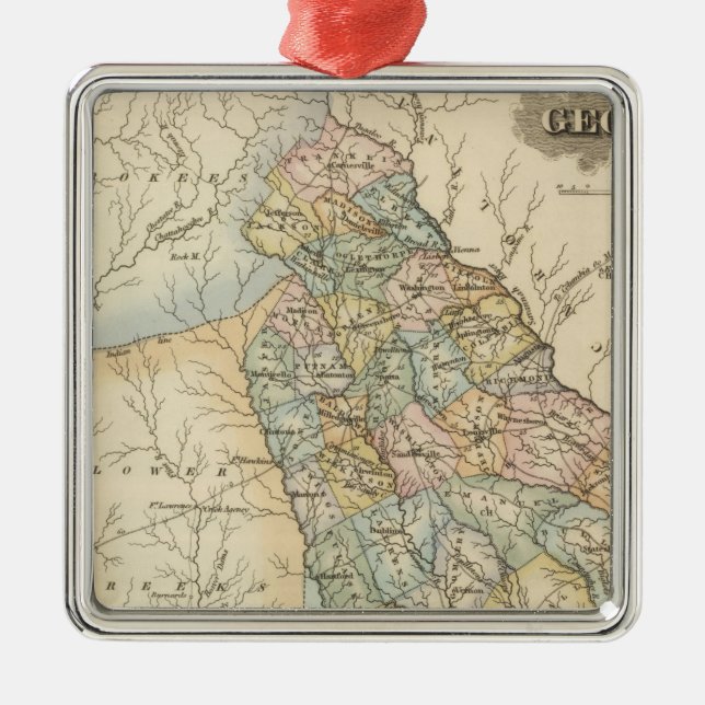 Ornamento De Metal Geórgia 13 (Frente)