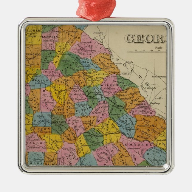 Ornamento De Metal Geórgia 4 (Frente)