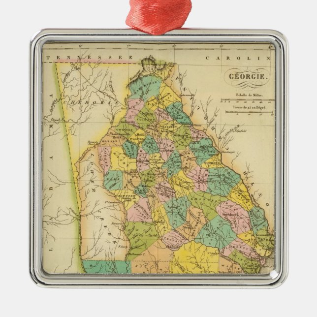 Ornamento De Metal Geórgia E.U. (Frente)