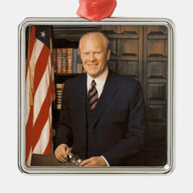 Ornamento De Metal Gerald Ford (Frente)