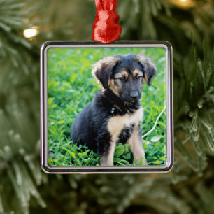 Ornamento De Metal German shepherd