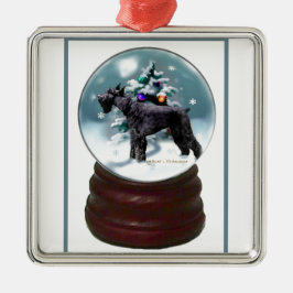 Ornamento De Metal Giant Schnauzer Natal