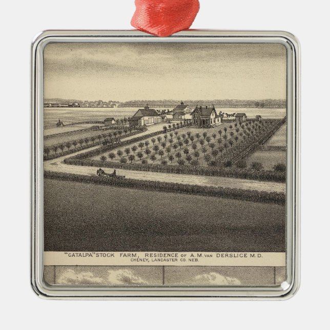 Ornamento De Metal Gibson, Nebraska (Frente)