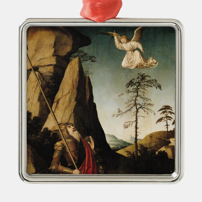 Ornamento De Metal Gideon e o velo, c.1490 (Frente)