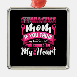 Ornamento De Metal Ginástica Mãe
