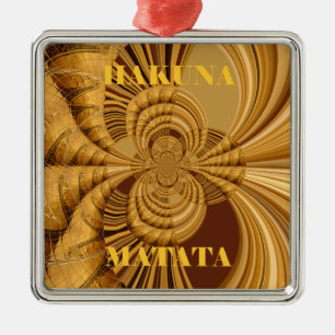 Ornamento De Metal Giraffe Safari Hakuna Matata tecida arte de souven