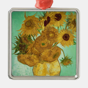 Ornamento De Metal Girassóis de Vincent van Gogh  , 1888