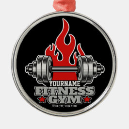 Ornamento De Metal Giro de Malhação de Dumbbell, Levantando Peso Pers