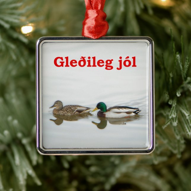 Ornamento De Metal Gleðileg jól - Mallards (Árvore)