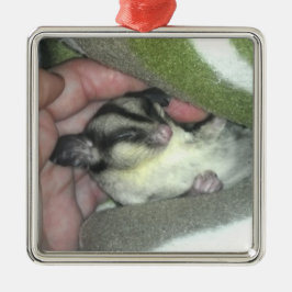 Ornamento De Metal Glider de Açúcar Dormindo em Aberto