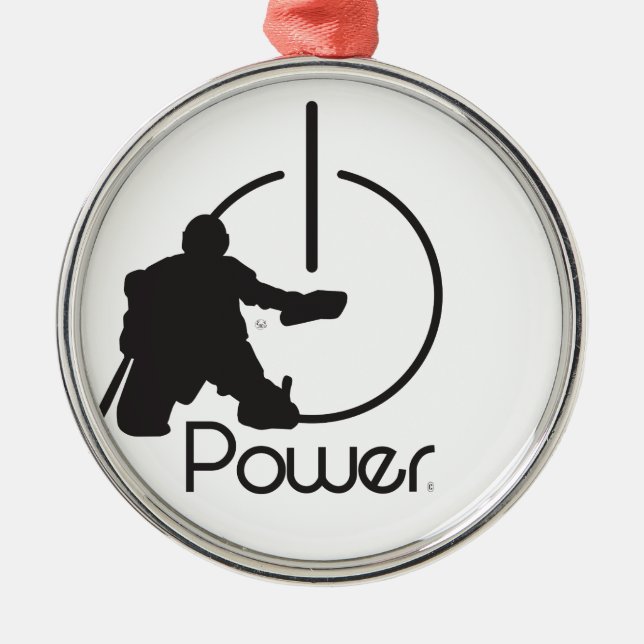 Ornamento De Metal Goalie (Frente)