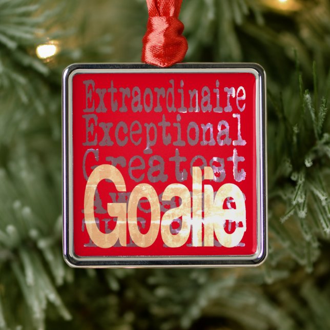 Ornamento De Metal Goalie Extraordinaire (Árvore)