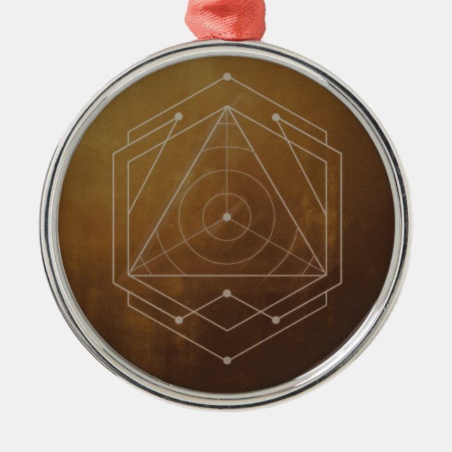 Ornamento De Metal Goldish (Frente)