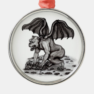 Ornamento De Metal Golem Gargoyle