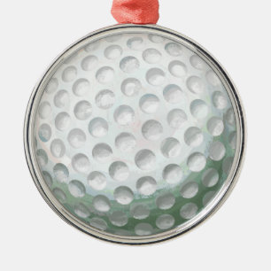 Ornamento De Metal Golf Ball