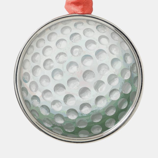 Ornamento De Metal Golf Ball (Frente)