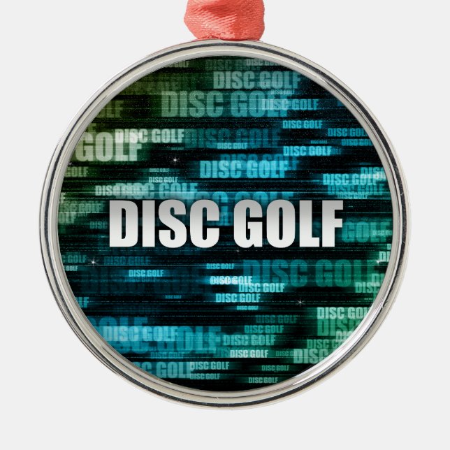 Ornamento De Metal Golf de Disco (Frente)