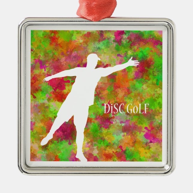 Ornamento De Metal Golf de Disco (Frente)