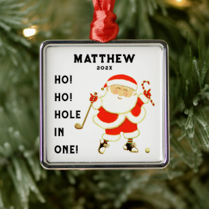 Ornamento De Metal Golf Hole-in-one